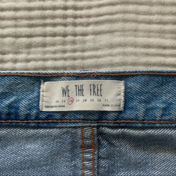 Free People Distressed Denim Skirt - Picture 7 of 8